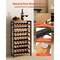 Freestanding 8-Tier Wine Bottle Holder with Wood Tabletop, 48 Bottle Capacity